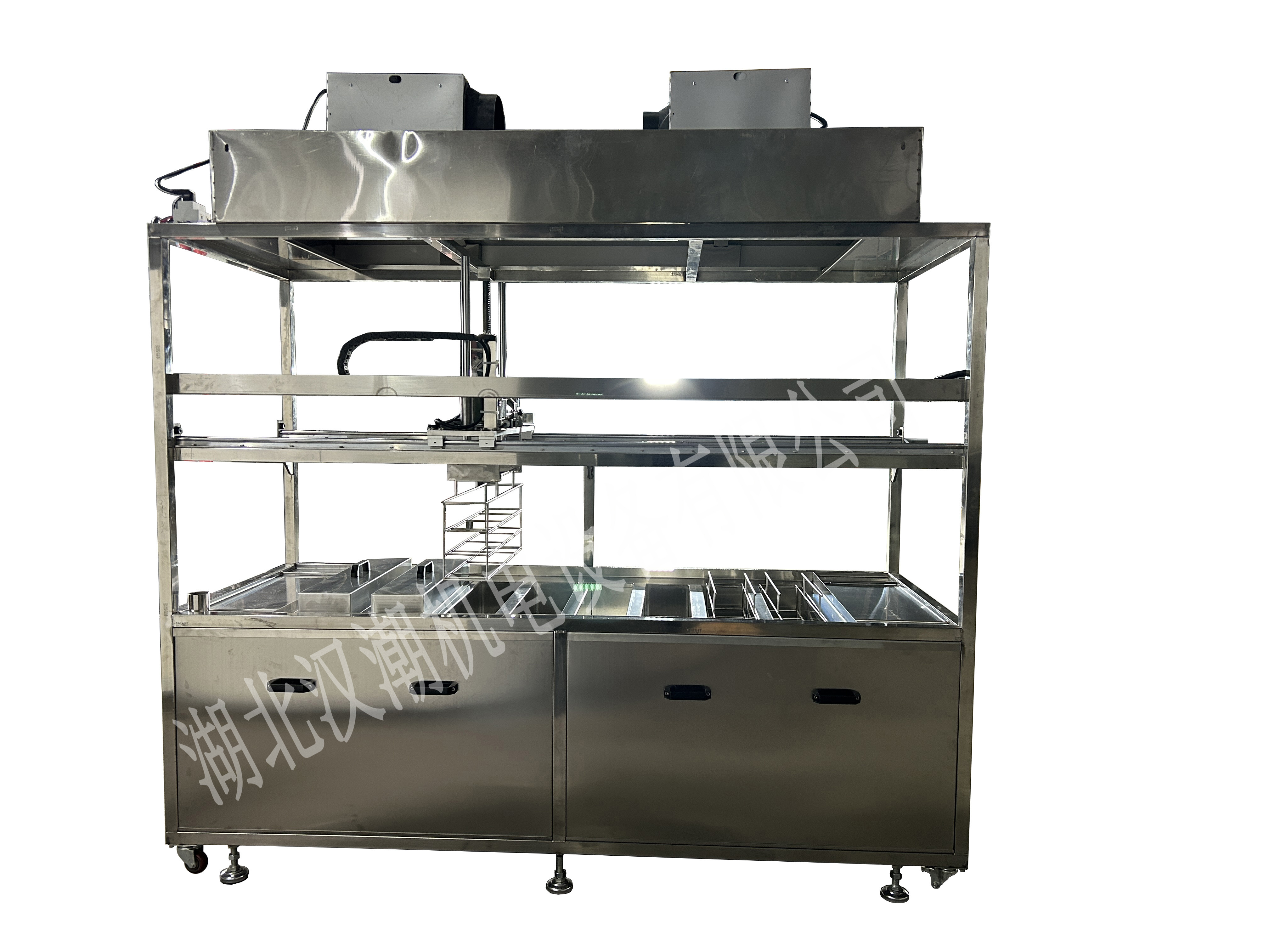 八工位超声波清洗机 半自动清洗线 去脂去污 (图6) 八工位超声波清洗机 半自动清洗线 去脂去污 (图6)