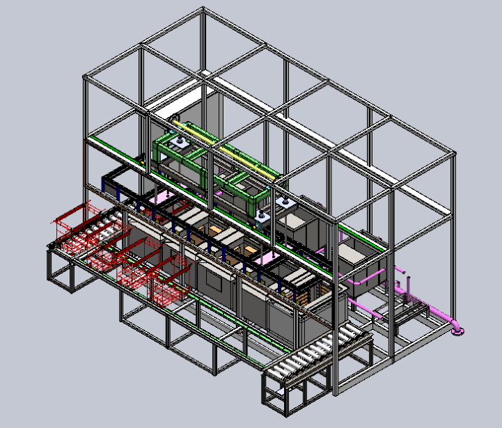 全自动步进式超声波清洗烘干机(图2)