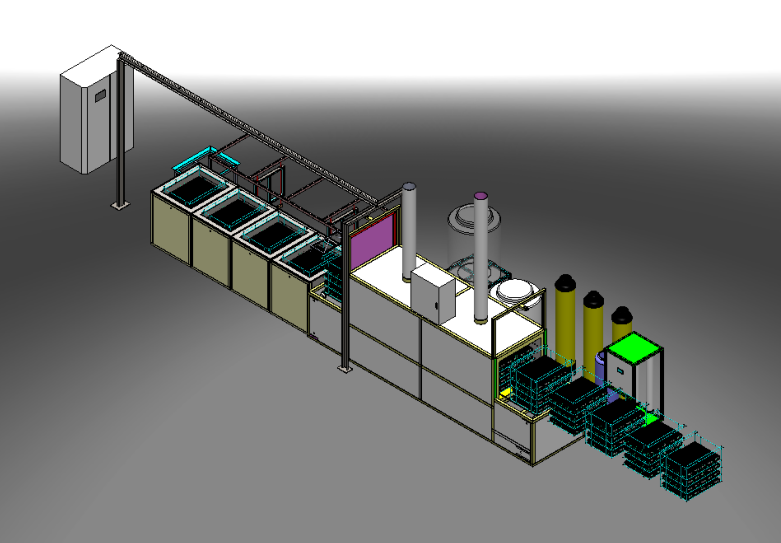通讯产品半自动超声波清洗烘干机