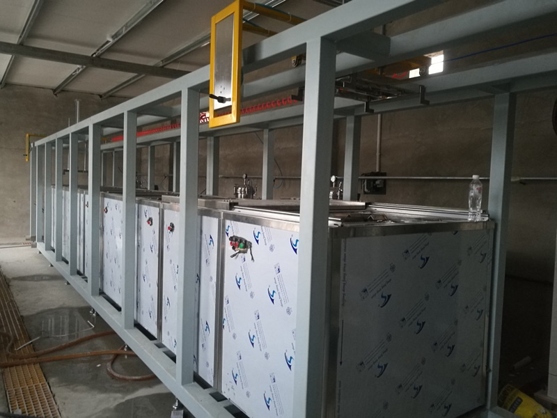 多工位气动提升超声波清洗流水线(图3) 多工位气动提升超声波清洗流水线(图3)